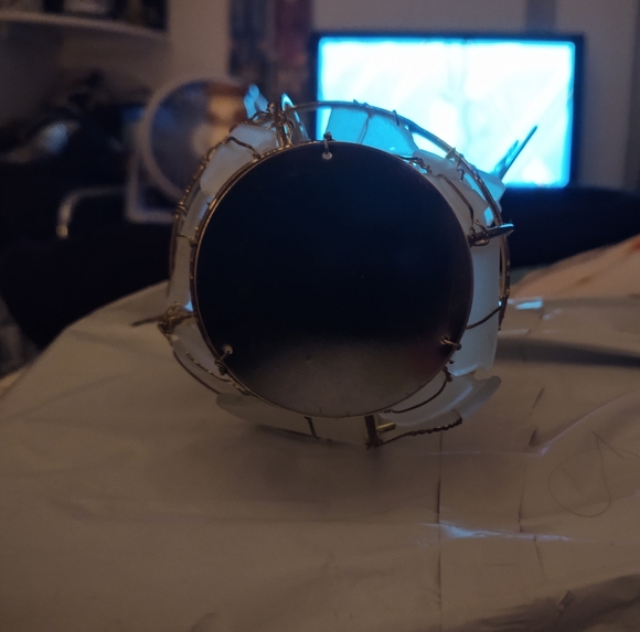 Snowman Holiday Decor with Gold Accents 7" Pre-loved FOR DISPLAY ONLY - Picture 6 of 6